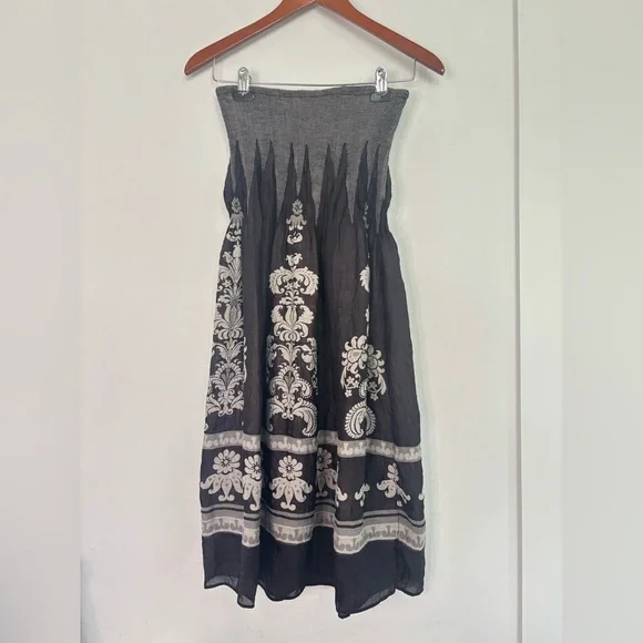 Lapis | Skirts | Lapis Whimsical Bohemian Strapless Flowy Mini Dress One  Size | Poshmark